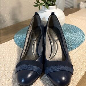 LifeStride Women’s Navy Blue Parigi Wedge Heel Shoes